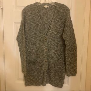 MADEWELL grey long cardigan